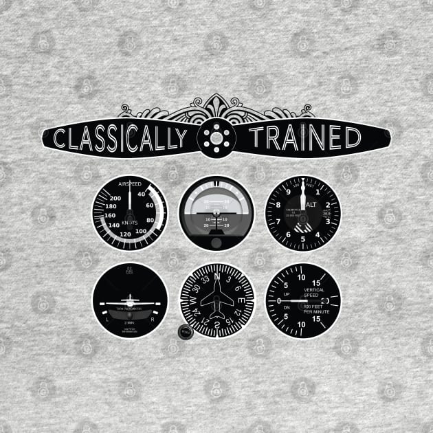 Classically trained pilot with prop and steam instruments by zehrdesigns